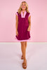 SSYS Maroon and Pink Cap Sleeve Colorblock Air Dress *FINAL SALE*