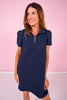 SSYS Everyday Dress In Navy Animal