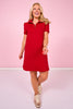 SSYS Everyday Dress In Red Animal