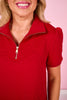 SSYS Everyday Dress In Red Animal