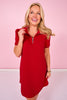 SSYS Everyday Dress In Red Animal