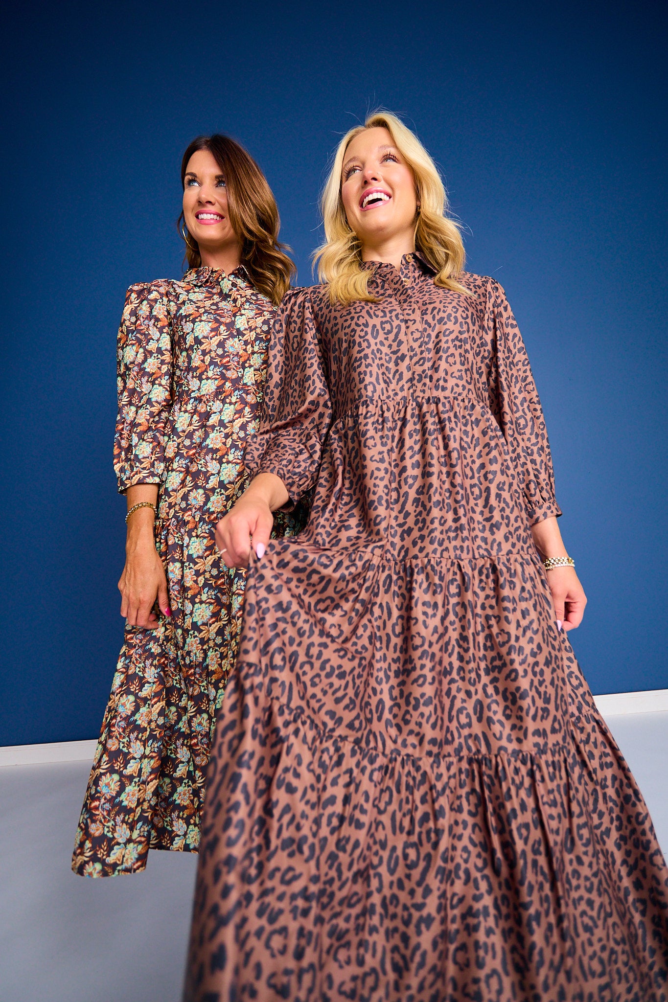 SSYS Emery Long Sleeve Dress In Amber Bloom