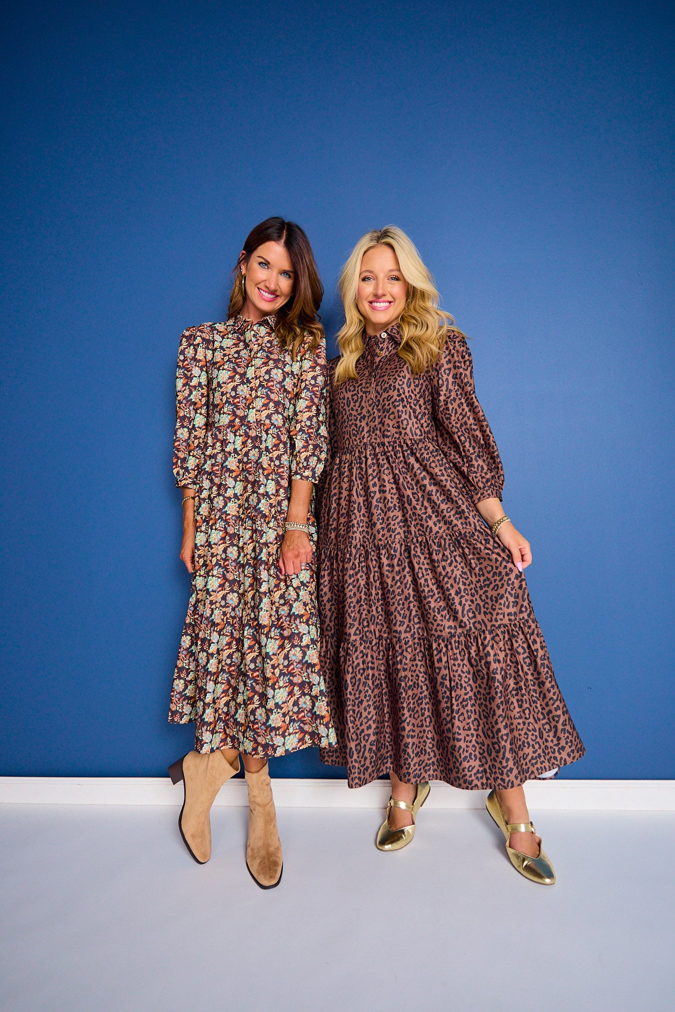 SSYS Emery Long Sleeve Dress In Midnight Lily