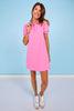 SSYS Ada Short Sleeve Polo Pique Dress In Pink