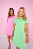 SSYS Collared Puff Short Sleeve Air Dress In Mint