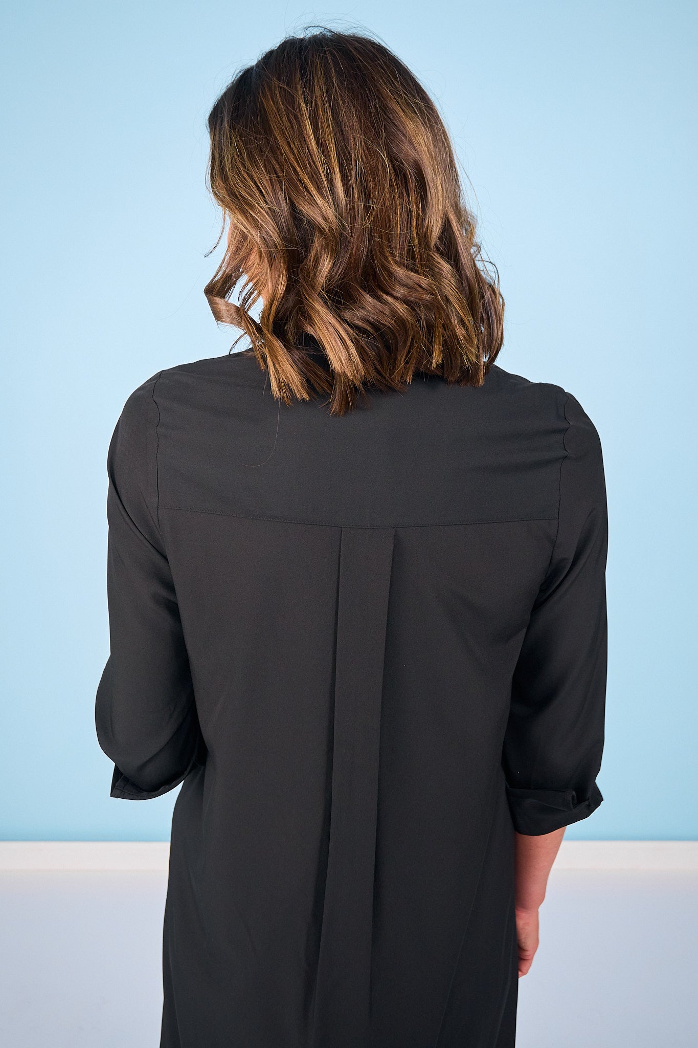 SSYS Saylor Preppy Shirt Dress In Black