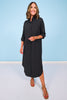SSYS Saylor Preppy Shirt Dress In Black