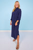 SSYS Saylor Preppy Shirt Dress In Navy