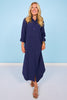SSYS Saylor Preppy Shirt Dress In Navy