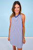 SSYS Bessie Navy Gingham Shift Dress