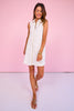 SSYS Annie Contrast Floral Terry Zip Swim Cover In White