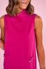 SSYS Ruth Sleeveless Mock Neck Ponte Dress In Orchid