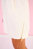 SSYS Sleeveless Gigi Mock Neck Air Dress In Ivory *FINAL SALE*