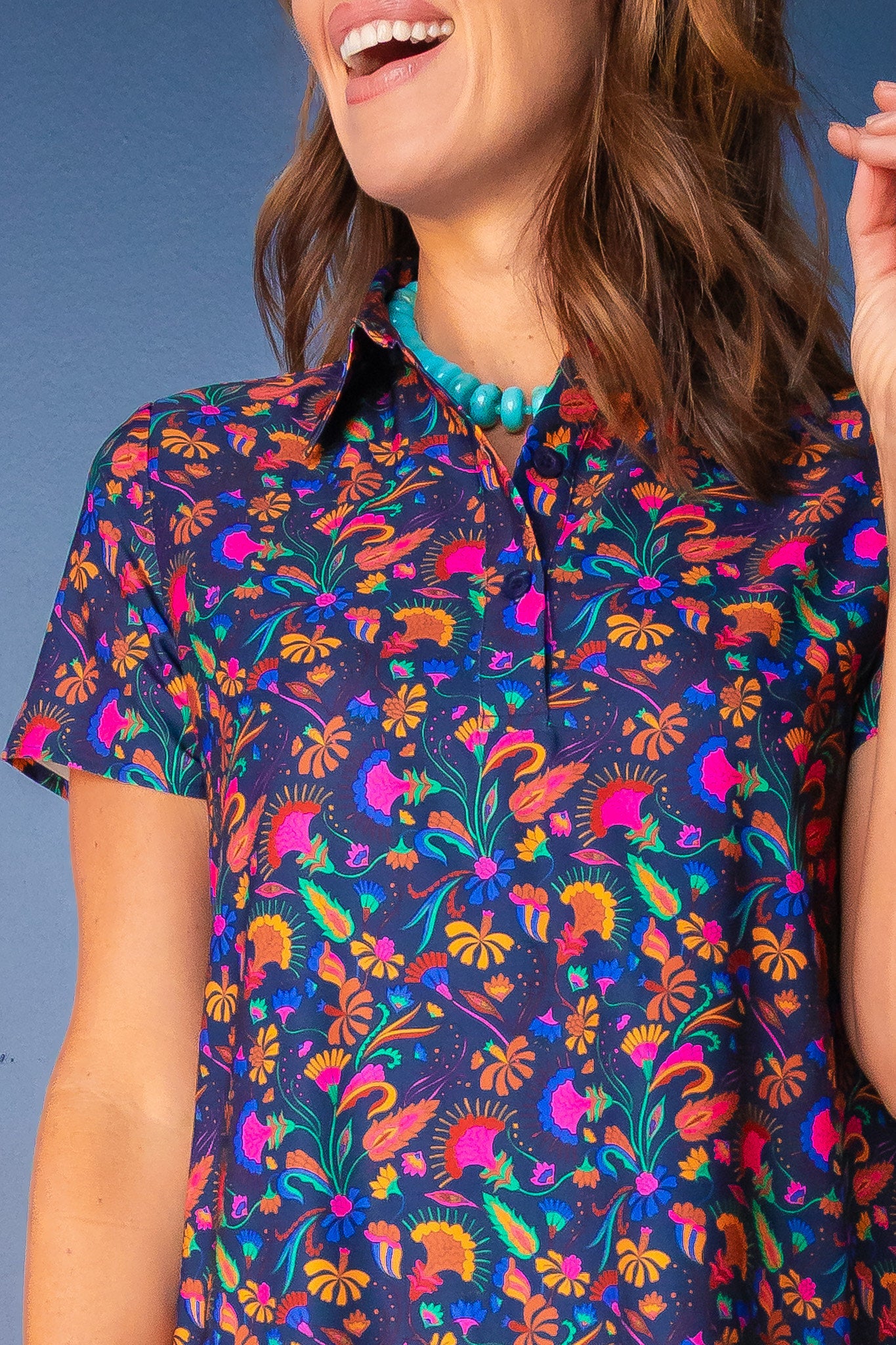 SSYS Holland Floral Printed Dress In Paradise Bloom