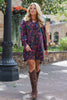 SSYS Livvy Print Dress In Mulberry Bloom