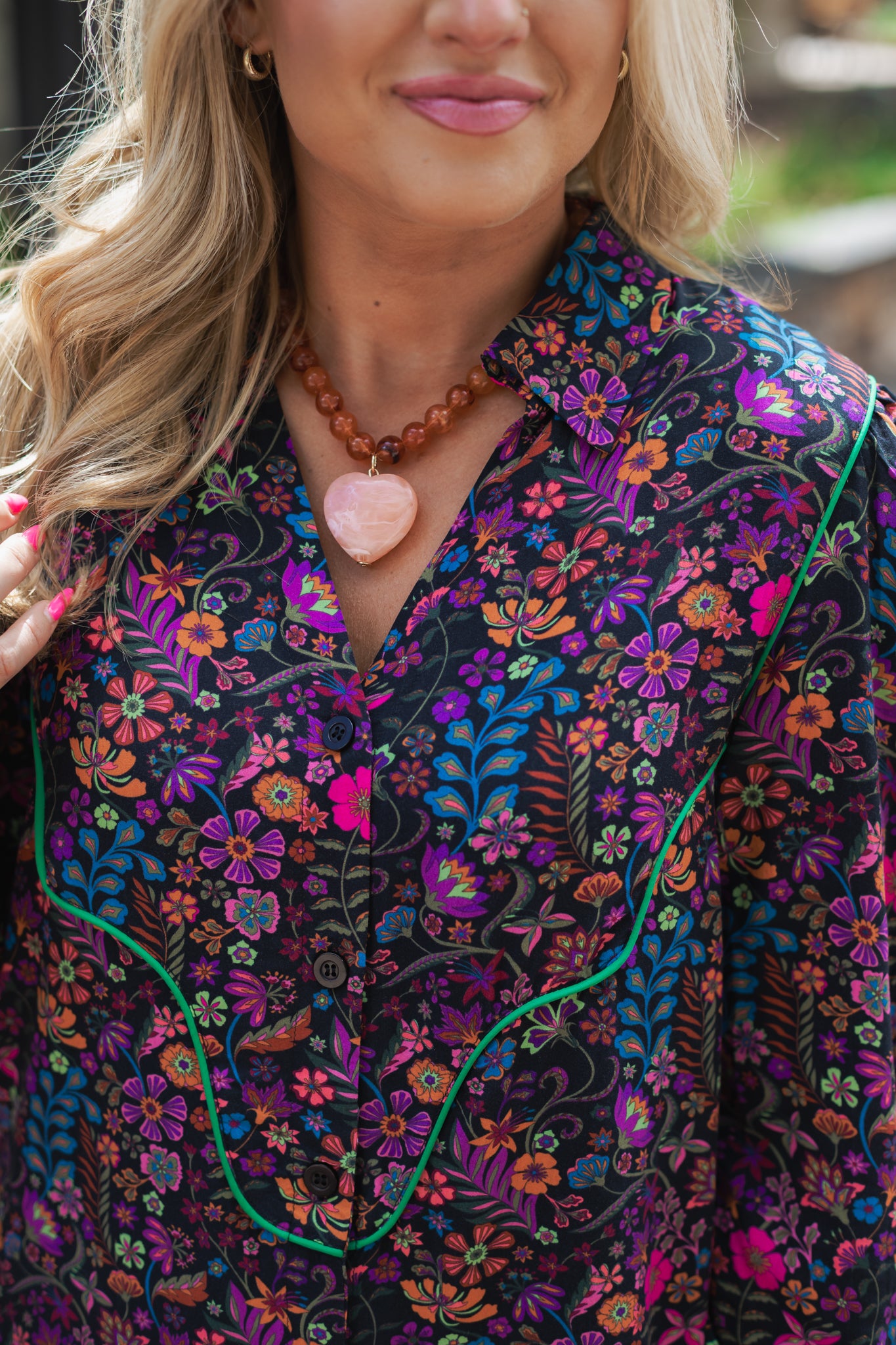 SSYS Livvy Print Dress In Mulberry Bloom