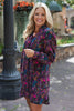 SSYS Livvy Print Dress In Mulberry Bloom