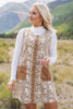 SSYS Alora Contrast Suede Shift Dress In Scale Animal