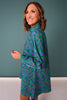 SSYS Halley Ruffle Collar Babydoll Dress in Emerald Botanicals