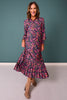 SSYS Opal Long Sleeve Maxi Dress In Tropical Nights