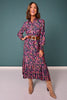 SSYS Opal Long Sleeve Maxi Dress In Tropical Nights