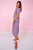 SSYS Emery Short Sleeve Dress In Sunset Tulip