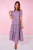SSYS Emery Short Sleeve Dress In Sunset Tulip
