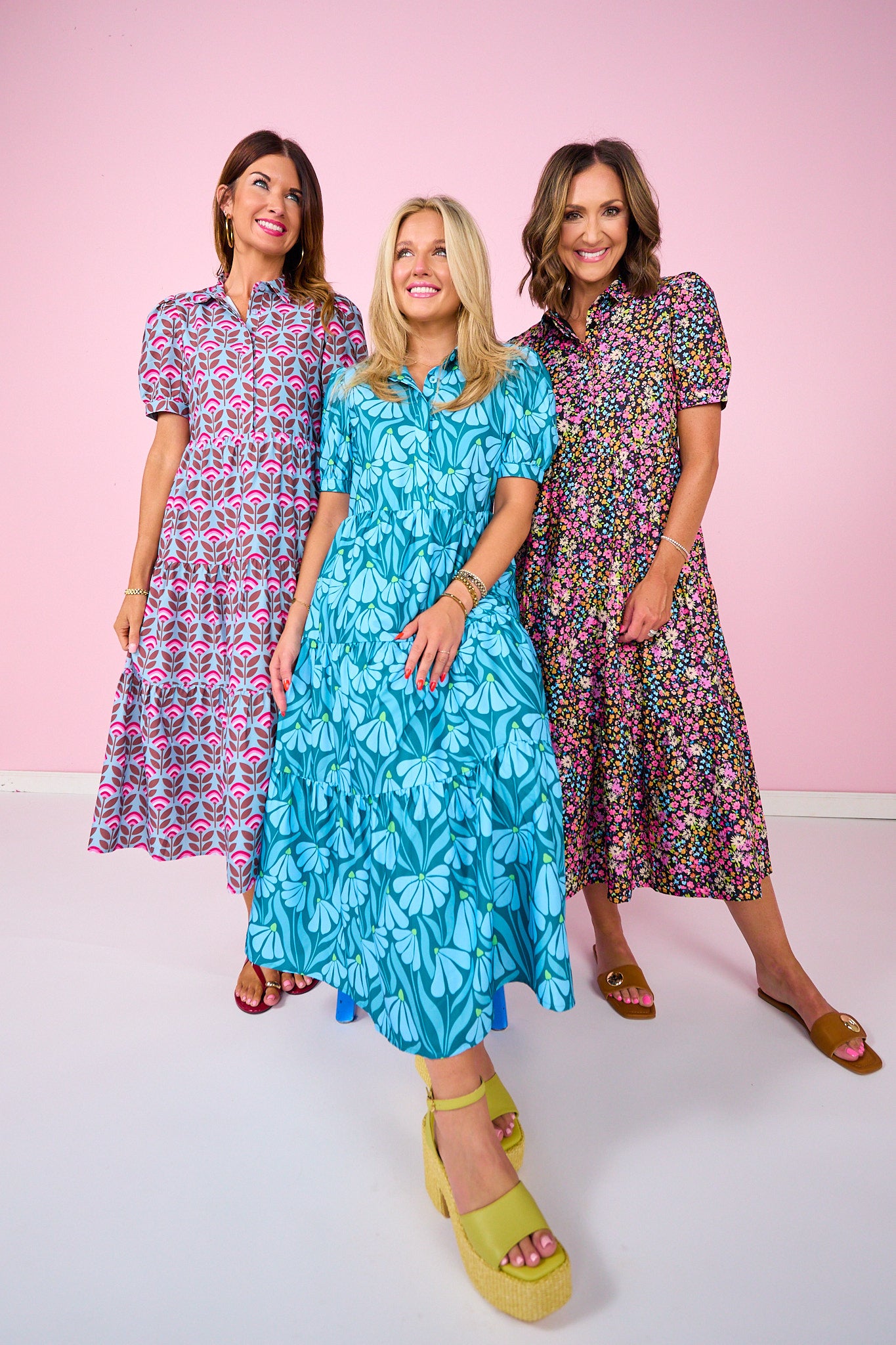 SSYS Emery Short Sleeve Dress In Wildflower