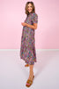 SSYS Emery Short Sleeve Dress In Wildflower