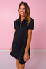 SSYS Everyday Dress In Black Animal