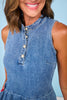 SSYS Augusta Pearl Snap Denim Dress