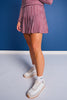 SSYS Pleated Pickleball Skort In Maroon Gingham