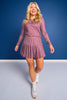 SSYS Pleated Pickleball Skort In Maroon Gingham