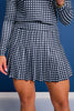 SSYS Pleated Pickleball Skort In Black Gingham