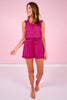 SSYS Raelynn Sleeveless Ruffle Pajama Short Set In Orchid