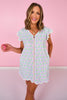 SSYS Light Pink Retro Blooms Printed Get Ready Robe™