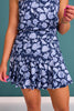 SSYS Indigo Bloom Sleeveless Polo and Pleated Skort Pickleball Set
