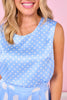 SSYS Matilda Polka Dot Skort Set In Blue