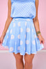 SSYS Matilda Polka Dot Skort Set In Blue
