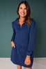 SSYS Elizabeth Long Sleeve Skort Set In Navy Animal