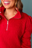SSYS Elizabeth Long Sleeve Skort Set In Red Animal