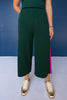 SSYS Colorblock Sleeveless Top with Crop Pants Air Set in Hunter and Orchid