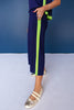 SSYS Colorblock Sleeveless Top with Crop Pants Air Set in Navy and Matcha