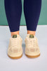 Vintage Havana Taupe Faux Shearling Sneaker Mules