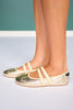 Shu Shop Gold Metallic Mary Jane Sneaker Flats