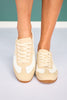 Retro Sneaker Mules In Beige