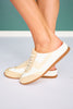 Retro Sneaker Mules In Beige