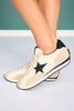 Vintage Havana Taupe & Black Star Retro Runner Sneakers