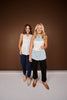 SSYS Signature Sleeveless Poplin Undershirt In White