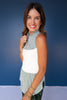 SSYS Signature Sleeveless Poplin Undershirt In Hunter